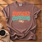 Crocheting? Probably T-Shirt
