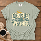Sunny Crochet Weather Probably T-Shirt